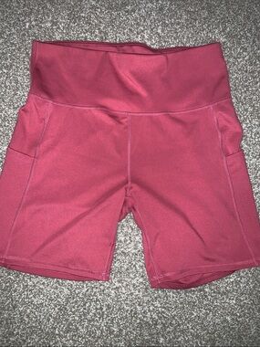 High-Waist Women’s Performance Bike Shorts - Rose
